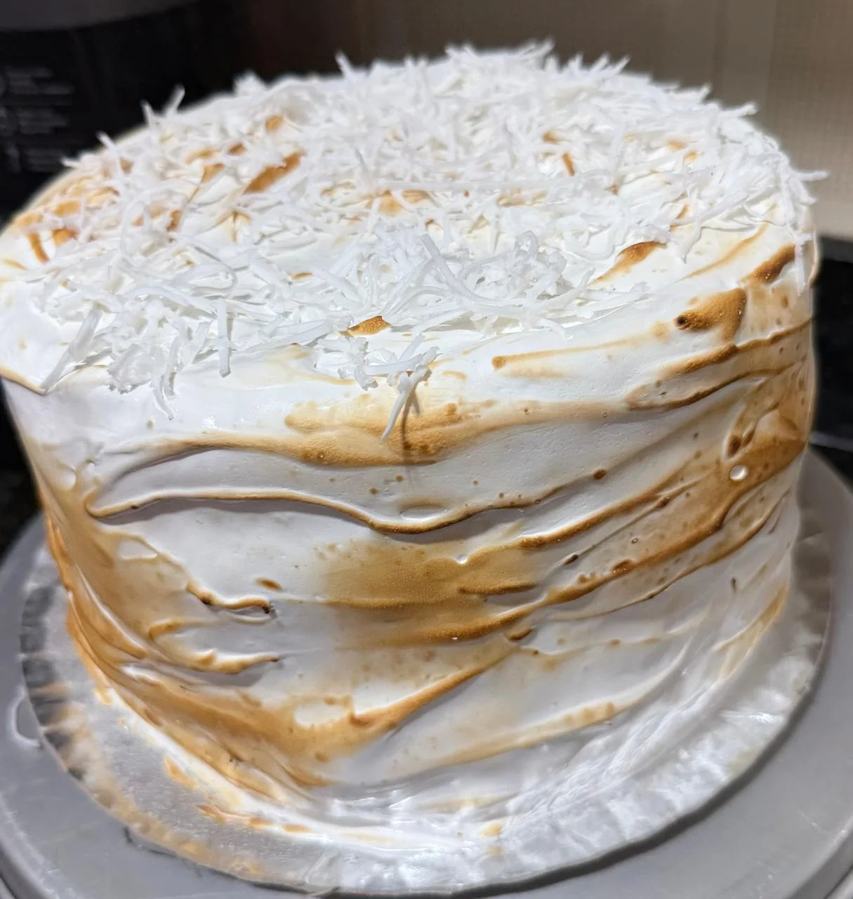 Bolo branco artesanal